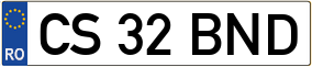 Trailer License Plate